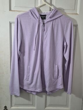 Coolibar Lavender Full-Zip Hooded Jacket